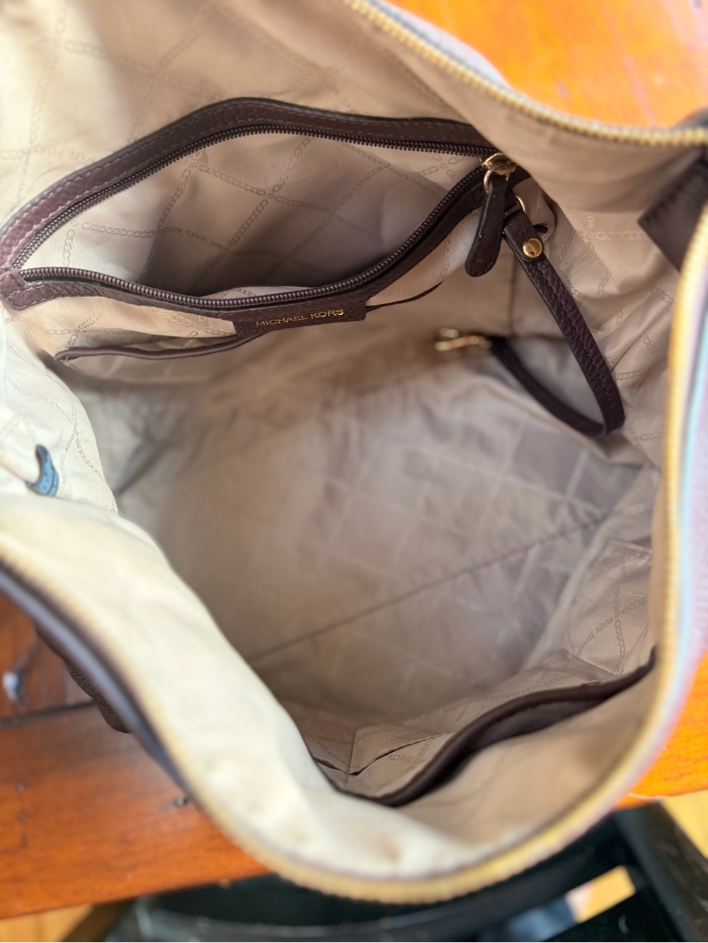 Michael Kors Burgundy Hobo Bag - Picture 2 of 2